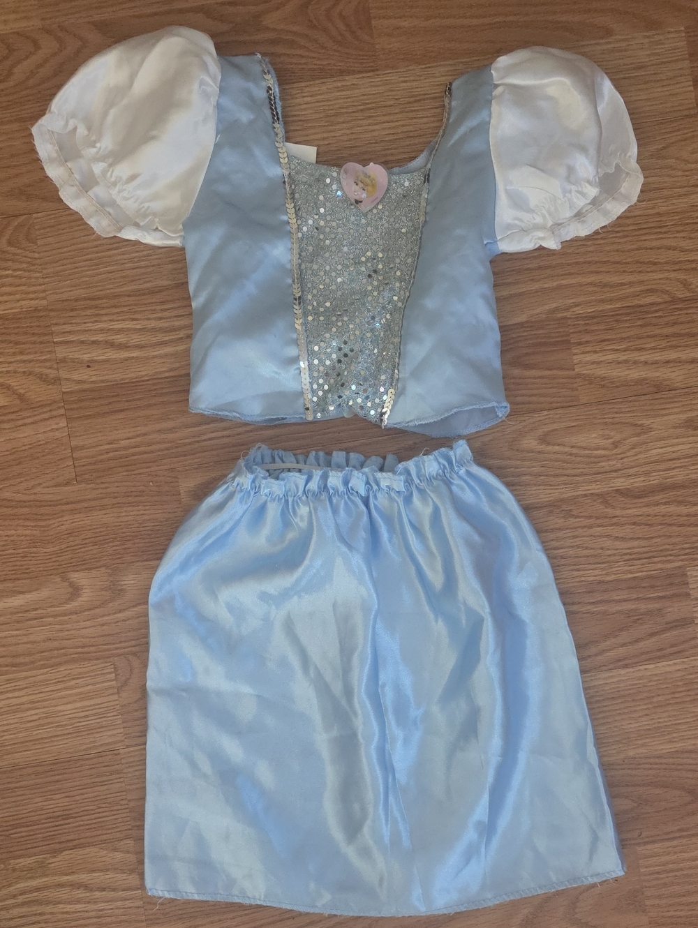 Disney Light Blue & White Princess Superhero Matching Set
